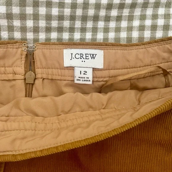 J.Crew Button-Front Corduroy Skirt, size 12 - Picture 3 of 6